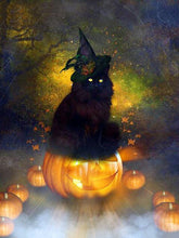 Load image into Gallery viewer, Diamond Art/ Painting Happy Halloween Pumpkin Full Square Drill