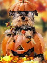 Load image into Gallery viewer, Cute Halloween puppy Full 5D Square/Round Drill Diamond art