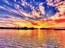 Load image into Gallery viewer, Full Drill Diamond Embroidery Sunset Diamond Painting Scenery
