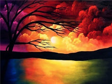 Load image into Gallery viewer, Full Drill Diamond Embroidery Sunset Diamond Painting Scenery