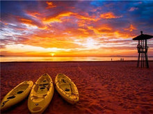 Load image into Gallery viewer, Full Drill Diamond Embroidery Sunset Diamond Painting Scenery