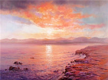 Load image into Gallery viewer, Full Drill Diamond Embroidery Sunset Diamond Painting Scenery