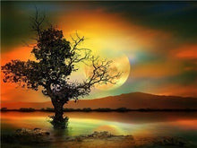 Load image into Gallery viewer, Full Drill Diamond Embroidery Sunset Diamond Painting Scenery
