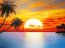 Load image into Gallery viewer, Full Drill Diamond Embroidery Sunset Diamond Painting Scenery
