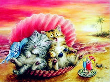 Load image into Gallery viewer, 5D Diamond Painting Cat Full Square /Round Diamond