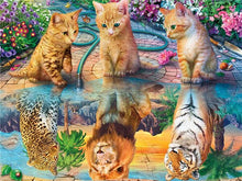 Load image into Gallery viewer, 5D Diamond Painting Cat Full Square /Round Diamond
