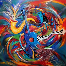 Load image into Gallery viewer, Music Diamond Painting Guitar 5D Full Square Drill