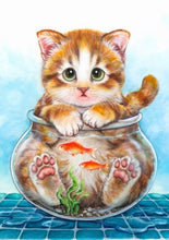 Load image into Gallery viewer, 5D Diamond Painting adorable cats Animals Wall Full Square drill