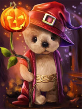 Load image into Gallery viewer, Cute Halloween puppy Full 5D Square/Round Drill Diamond art
