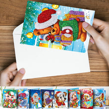 Load image into Gallery viewer, Christmas Diamond Art/ Painting Cards Round Drill
