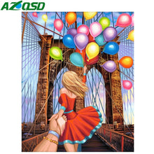 Load image into Gallery viewer, Girl Balloon Diamond Painting Scenery 5D full Square Drill
