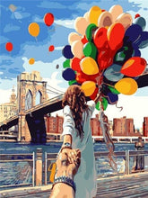 Load image into Gallery viewer, Girl Balloon Diamond Painting Scenery 5D full Square Drill
