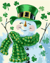 Load image into Gallery viewer, Christmas Irish Snowman full drill
